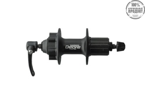 Втулка задняя Shimano Deore, M525A, 32 отв, 8/9ск, QR, 6-болт, черный