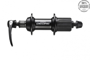 Втулка задняя Shimano Deore, T610, 36 отв, 8/9/10ск, QR, черный