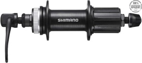 Втулка задняя Shimano TY505, 32отв., 7ск., C.Lock, OLD:135мм,QR:166мм, черный