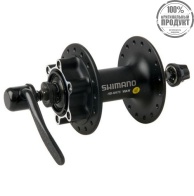 Втулка передняя Shimano M475, 36 отв, 6-болт, QR, черный