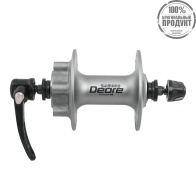 Втулка передняя Shimano Deore, M525A, 36 отв, QR, 6-болт, серебро