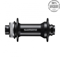 Втулка передняя Shimano MT400, 36отв, OLD:110мм, под полую ось 15мм, под диск C.Lock, цв. черный