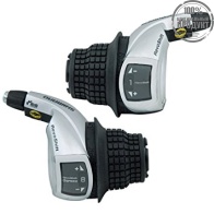 Шифтер Shimano Tourney, RS47, лев/пр, 3x8ск, тр.+оплетк