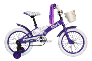 Велосипед Stark'23 Tanuki 16 Girl фиолетовый/белый