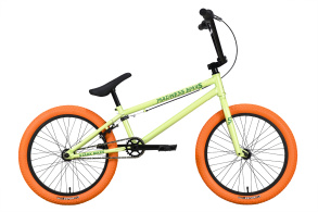 Мужской велосипед Stark'23 Madness BMX 5 оливковый/зеленый/оранжевый