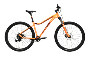Велосипед Stark'24 Tactic 29.4 HD оранжевый металлик/темно-красный металлик 16"