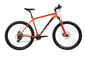 Велосипед Stark'24 Hunter 27.2 HD рыжий металлик/черный 16"