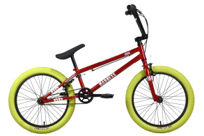 Велосипед Stark'24 Madness BMX 1 красный/серебристый/хаки