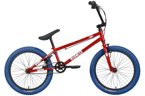 Мужской велосипед Stark'24 Madness BMX 1 красный/серебристый/темно-синий