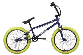 Мужской велосипед Stark'24 Madness BMX 1 темно-синий матовый/серебристый/хаки