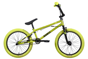 Велосипед Stark'24 Madness BMX 3 зеленый металлик/черный, зеленый/хаки