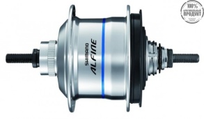 Втулка планетарная Shimano Alfine Di2, S705, 32 отв, 11ск, C.Lock, 135x187мм, серебро