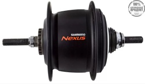 Втулка планетарная Shimano Nexus, C6011, 36 отв, 8ск, д. рол.тор, 132x184мм, черный, б/уп.