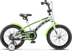 Детский велосипед STELS Arrow 16" V020 9.5" Белый/зелёный (LU085302)