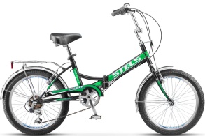 Детский велосипед STELS Pilot-450 20" Z011 (13.5" Чёрный/зелёный)