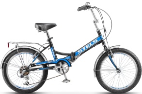 Велосипед STELS Pilot-450 20" Z011 (13.5" Чёрный/синий)