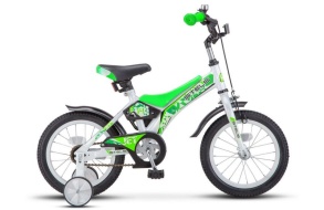 Детский велосипед STELS Jet 16" Z010 (9" Белый/салатовый)