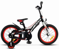 Детский велосипед STELS Pilot-180 V010 16" (9" Черный/красный)