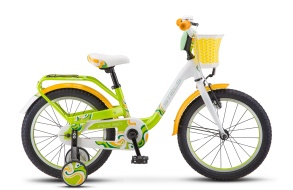Детский велосипед STELS Pilot-190 18" V030 9" Зелёный/жёлтый/белый (LU089617)