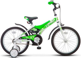 Детский велосипед STELS Jet 18" Z010 (10" Белый/салатовый)