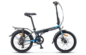 Велосипед STELS Pilot-630 MD 20" V010 11.5" Серый/синий (LU093531)