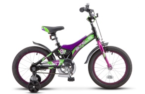 Велосипед STELS Jet16" Z010 9" Чёрный/фиолетовый (LU087403)
