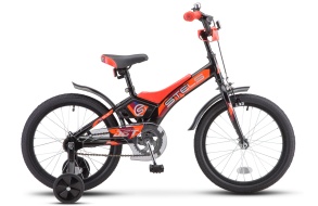 Детский велосипед STELS Jet 18" Z010 10" Чёрный/оранжевый