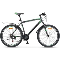 Велосипед STELS Navigator-600 V 26" V020 18" Антрацитовый/зелёный