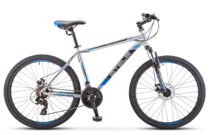 Велосипед STELS Navigator-500 MD 26" F010 20" Серебристый/синий
