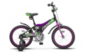 Детский велосипед STELS Jet 14" Z010 8.5" Чёрный/фиолетовый (LU087402)