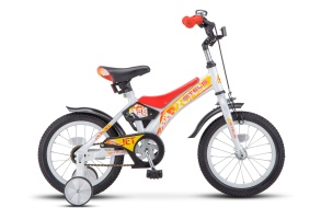 Детский велосипед STELS Jet 14" Z010 Белый/красный