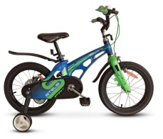 Велосипед STELS Galaxy 16" V010 Синий/зелёный (LU095740)
