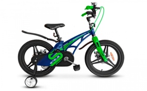 Детский велосипед STELS Galaxy Pro 14" V010 Синий/зелёный (LU095739)