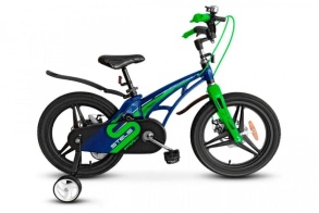 Детский велосипед STELS Galaxy Pro 16" V010 Синий/зелёный (LU095741)