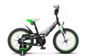 Детский велосипед STELS Pilot-180 16" V010 9" Зелёный