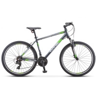 Велосипед STELS Navigator-590 V 26" K010 16" Серый/салатовый (LU094324)