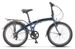 Велосипед STELS Pilot-760 24" V010 черный/синий