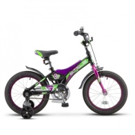 Велосипед STELS Jet 18" Z010 10" Чёрный/фиолетовый