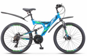 Велосипед STELS Focus MD 24" 18-sp V010 16" Синий/чёрный (LU098194)