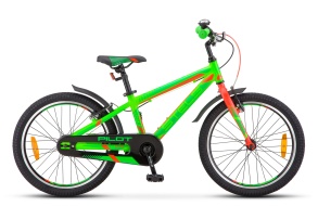 Детский велосипед STELS Pilot-250 Gent 20" V010 зеленый/салатовый