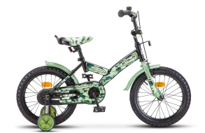 Детский велосипед STELS Fortune 16" V010 10" Хаки/чёрный (LU091961)