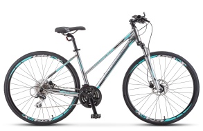 Мужской велосипед STELS Cross-150 D Gent 28" V010 Серый/синий