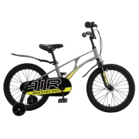 Детский Велосипед MAXISCOO  "Air" Standard 18", Серый Матовый, С Ручными Тормозами (2023)