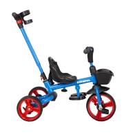 Велосипед 3-х колесный Детский Складной Maxiscoo "Octopus" (2021), с Ручкой Управления, Синий