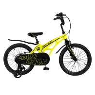 Детский велосипед Maxiscoo "Cosmic" (2022), Стандарт, 18", Желтый