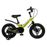 Детский Велосипед MAXISCOO  "Space", Deluxe Plus 14", Желтый, С Дисковыми Тормозами (2023)