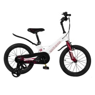 Детский велосипед Maxiscoo "Space" (2022), Стандарт, 16", Белый Жемчуг