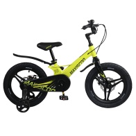 Детский Велосипед MAXISCOO  "Space" Deluxe 16", Желтый, С Дисковыми Тормозами (2023)
