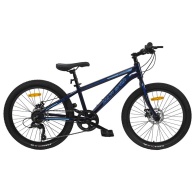 Детский велосипед Maxiscoo "Starlight" (2022), 7 Скоростей, 24", Синий Кобальт