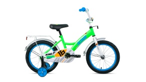 Велосипед FORWARD ALTAIR KIDS 16 (16" 1 ск. ) ярко-зеленый\синий